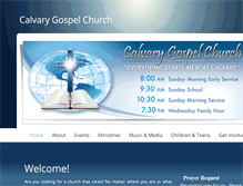 Tablet Screenshot of calvarygospel.org